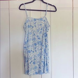 Beautiful form fitted, floral strap dress !